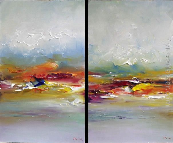 Abstract Diptych